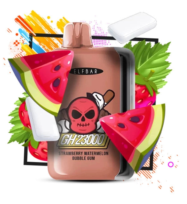ELFBAR GH 23000 STRAWBERRY WATERMELON BUBBLE GUM 5%