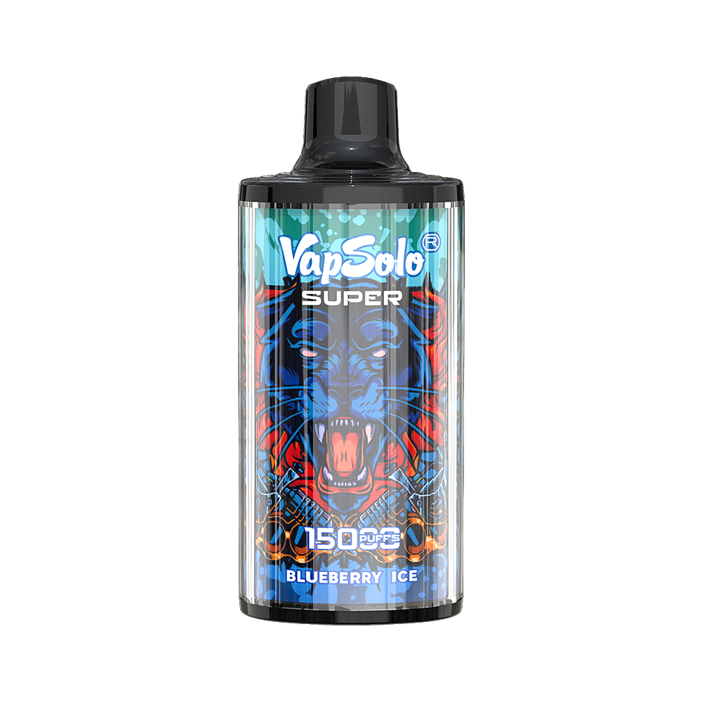 VAPSOLO SUPER 15000 BLUEBERRY ICE 5%