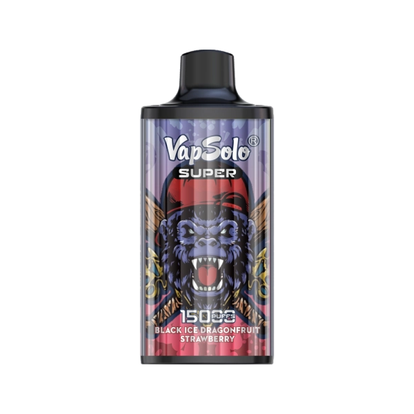 VAPSOLO SUPER 15000 BLACK ICE DRAGONFRUIT STRAWBERRY 5%