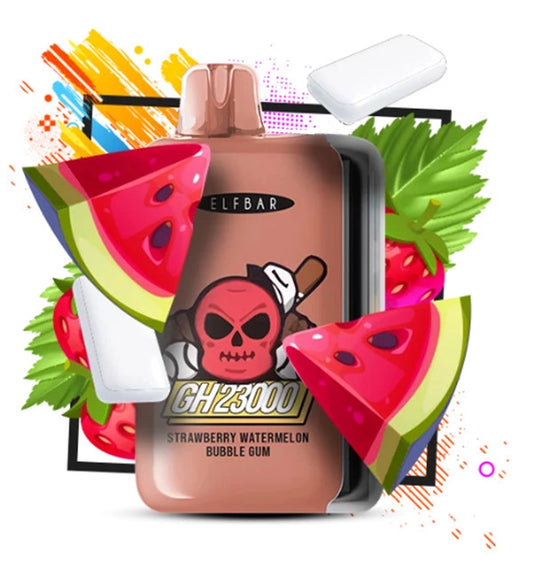 ELFBAR GH 23000 STRAWBERRY WATERMELON BUBBLE GUM 5%