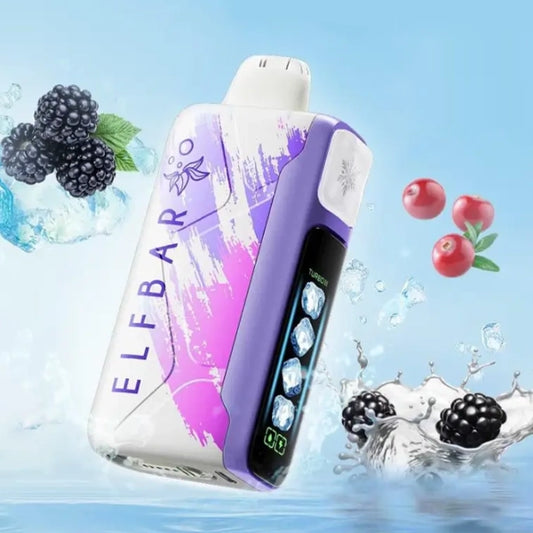 ELFBAR ICE KING 30000 BLACKBERRY CRANBERRY 5%