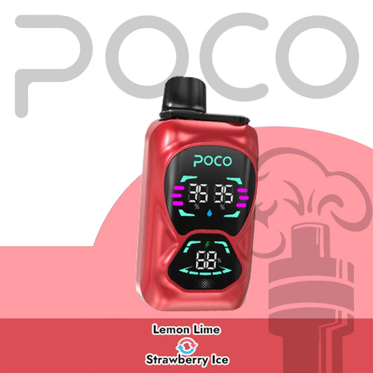 POCO DOUBLE 26000 LEMON LIME & STRAWBERRY ICE 5%