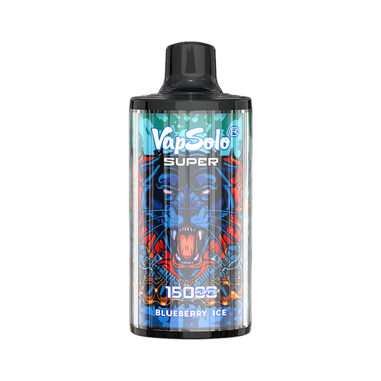 VAPSOLO SUPER 15000 BLUEBERRY ICE 5%