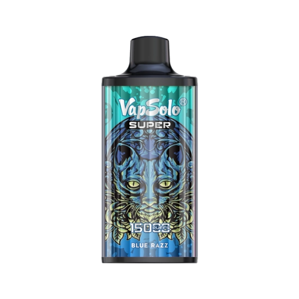 VAPSOLO SUPER 15000 BLUE RAZZ 5%