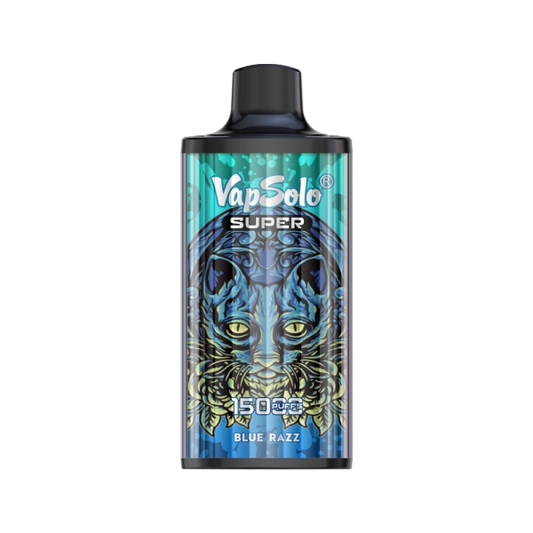 VAPSOLO SUPER 15000 BLUE RAZZ 5%