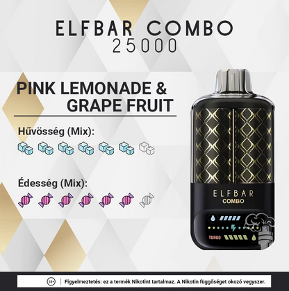 ELFBAR COMBO 25000 PINK LEMONADE & GRAPEFRUIT 5%