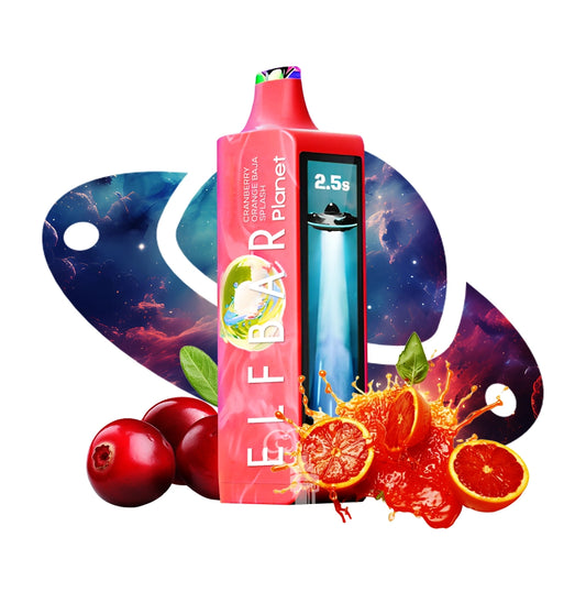 ELFBAR PLANET 25000 CRANBERRY ORANGE BAJA SPLASH 5%